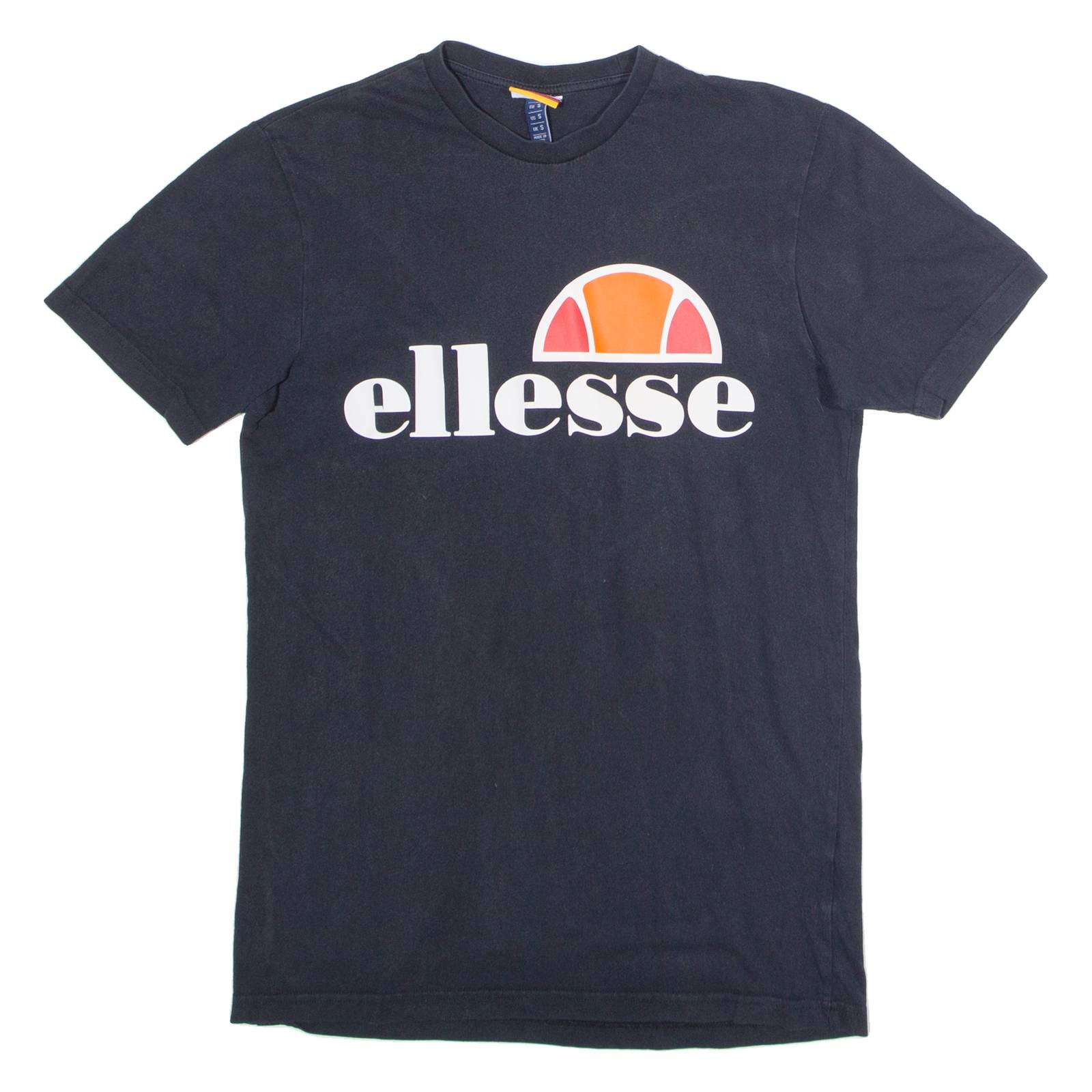 ELLESSE Mens T-Shirt Black Crew Neck S