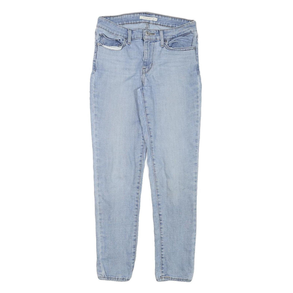 LEVI'S 711 Womens Jeans Light Blue Slim Skinny Denim W26 L27 Stretch Zip