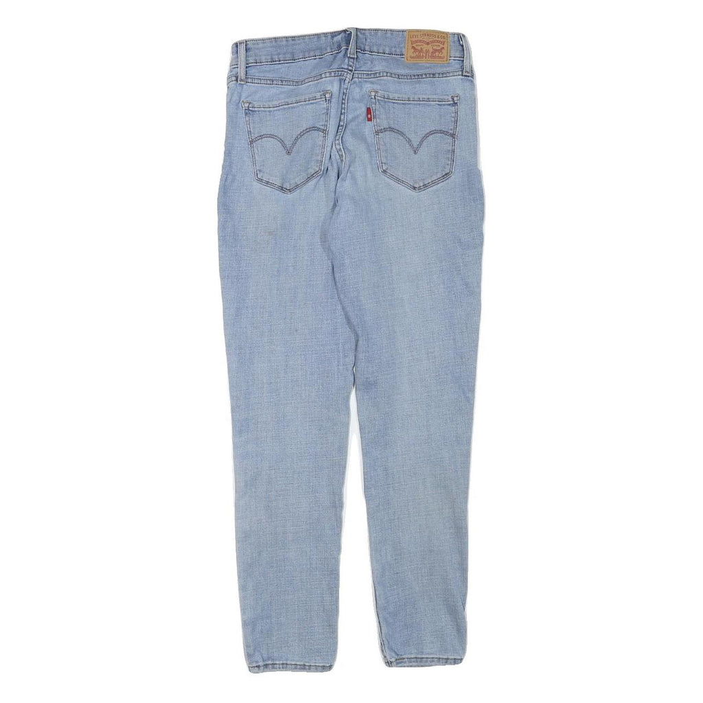 LEVI'S 711 Womens Jeans Light Blue Slim Skinny Denim W26 L27 Stretch Zip