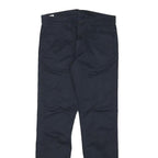 LEVI'S Mens Cotton Blend Navy Slim Straight Trousers W30 L30 Stylish Casual