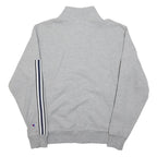 CHAMPION Mens Grey & Purple Zip Up Sweatshirt S Colourblock Athletic Jacket