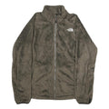 THE NORTH FACE Womens Grey Fleece Jacket L Polyester Zip Outdoor Casual Warm