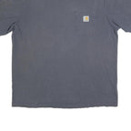 CARHARTT Mens Grey Pocket T-Shirt L Short Sleeve Crew Neck Classic Cotton Blend