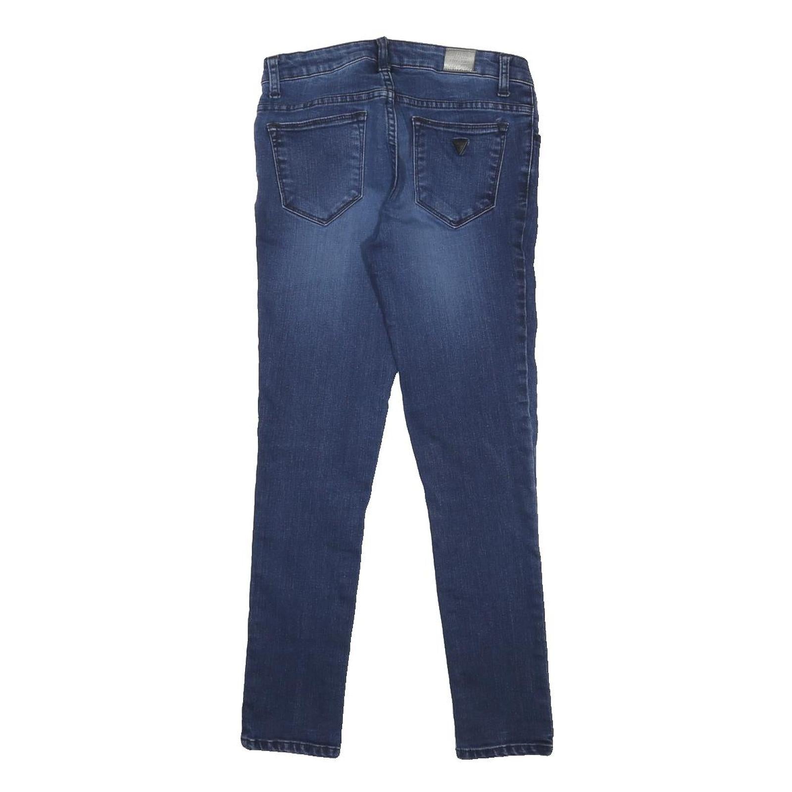 GUESS Womens Blue Slim Skinny Denim Rinse W27 L26 Stretch Cotton Jeans