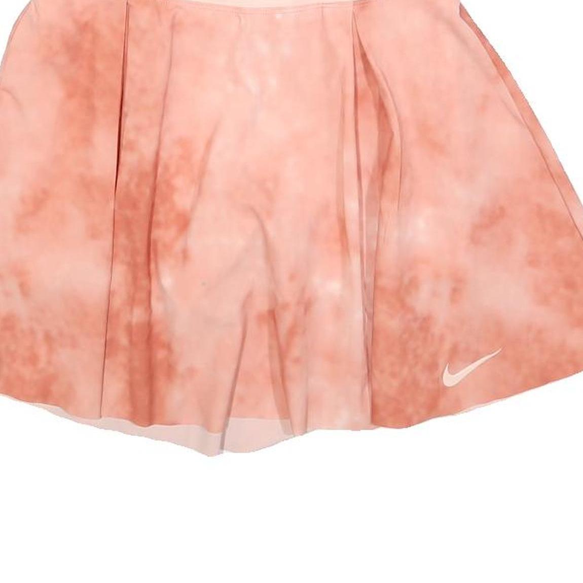 NIKE Womens Pink & Coral Skater Short Polyester Blend Skirt XS Sportswear Active