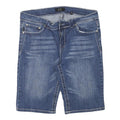C3 Womens Denim Blue Casual Shorts L W32 Embroidered Pockets