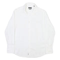 BOSS Mens White Shirt M Cotton Blend Classic Fit Button Down Collar Long Sleeve