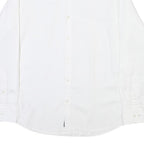 BOSS Mens White Shirt M Cotton Blend Classic Fit Button Down Collar Long Sleeve