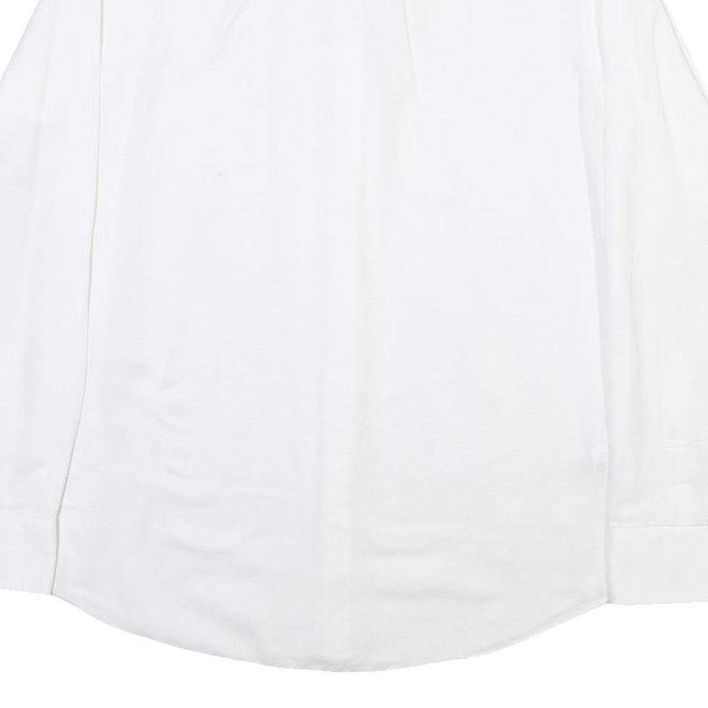 BOSS Mens White Shirt M Cotton Blend Classic Fit Button Down Collar Long Sleeve