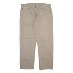 LEVI'S 505 Mens Trousers Beige Regular Straight W38 L30