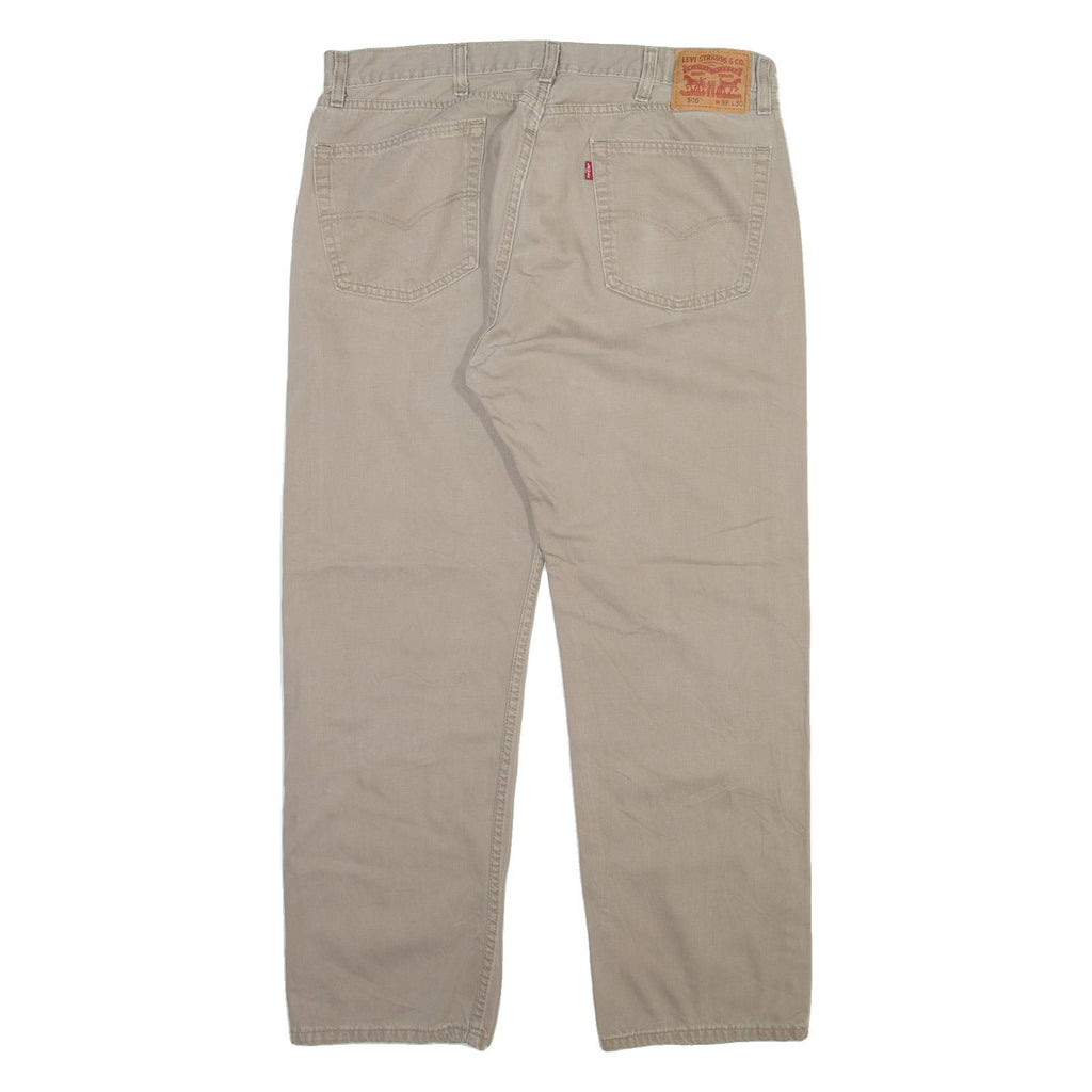 LEVI'S 505 Mens Trousers Beige Regular Straight W38 L30