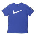 NIKE Mens Blue Graphic T-Shirt S Short Sleeve Crew Neck Cotton Blend Sportswear