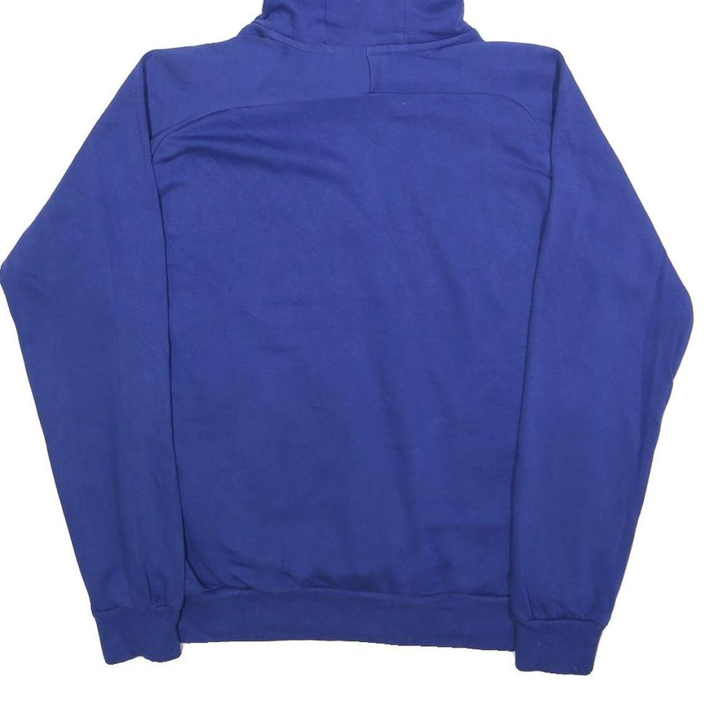 PUMA Mens Blue Hoodie S Cotton Blend Pullover Sweatshirt Sports Casual