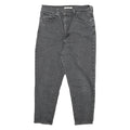 LEVI'S Womens Jeans Grey Relaxed High Waisted Taper Denim Raw W31 L27 Stylish