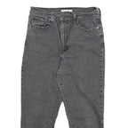 LEVI'S Womens Jeans Grey Relaxed High Waisted Taper Denim Raw W31 L27 Stylish
