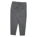 LEVI'S Womens Jeans Grey Relaxed High Waisted Taper Denim Raw W31 L27 Stylish