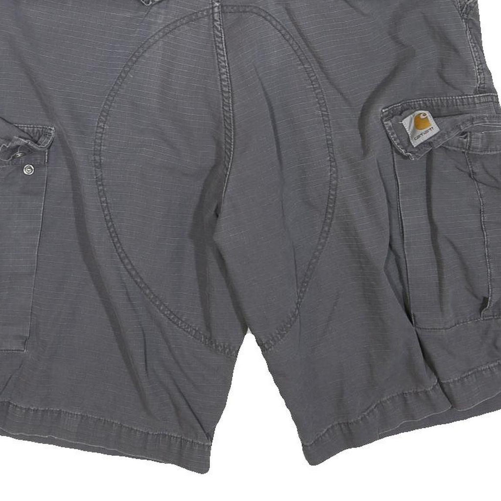 CARHARTT Mens Shorts Grey Cargo Cotton Blend M W34 Workwear Casual Pockets