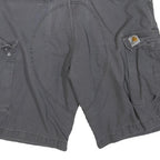 CARHARTT Mens Shorts Grey Cargo Cotton Blend M W34 Workwear Casual Pockets