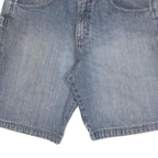 WRANGLER Mens Shorts Blue Denim Cargo Style L W32 Workwear Cotton Blend