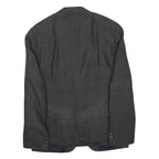 MARC O'POLO Mens Grey Classic Jacket L Woven Button Closure Plain Blazer