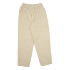 CABIN CREEK Womens Cotton Beige Classic Straight Trousers W26 L29 Relaxed Fit