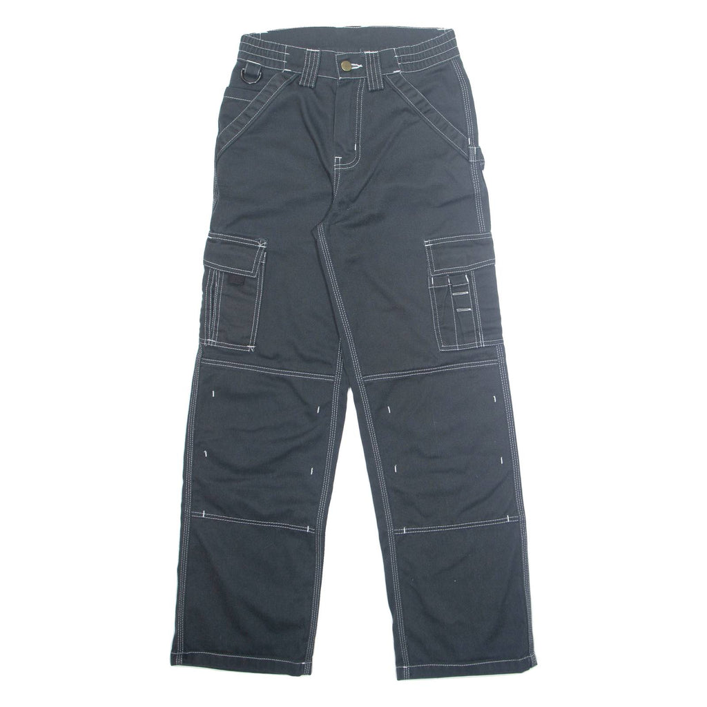 DICKIES Womens Trousers Black Regular Straight W26 L29