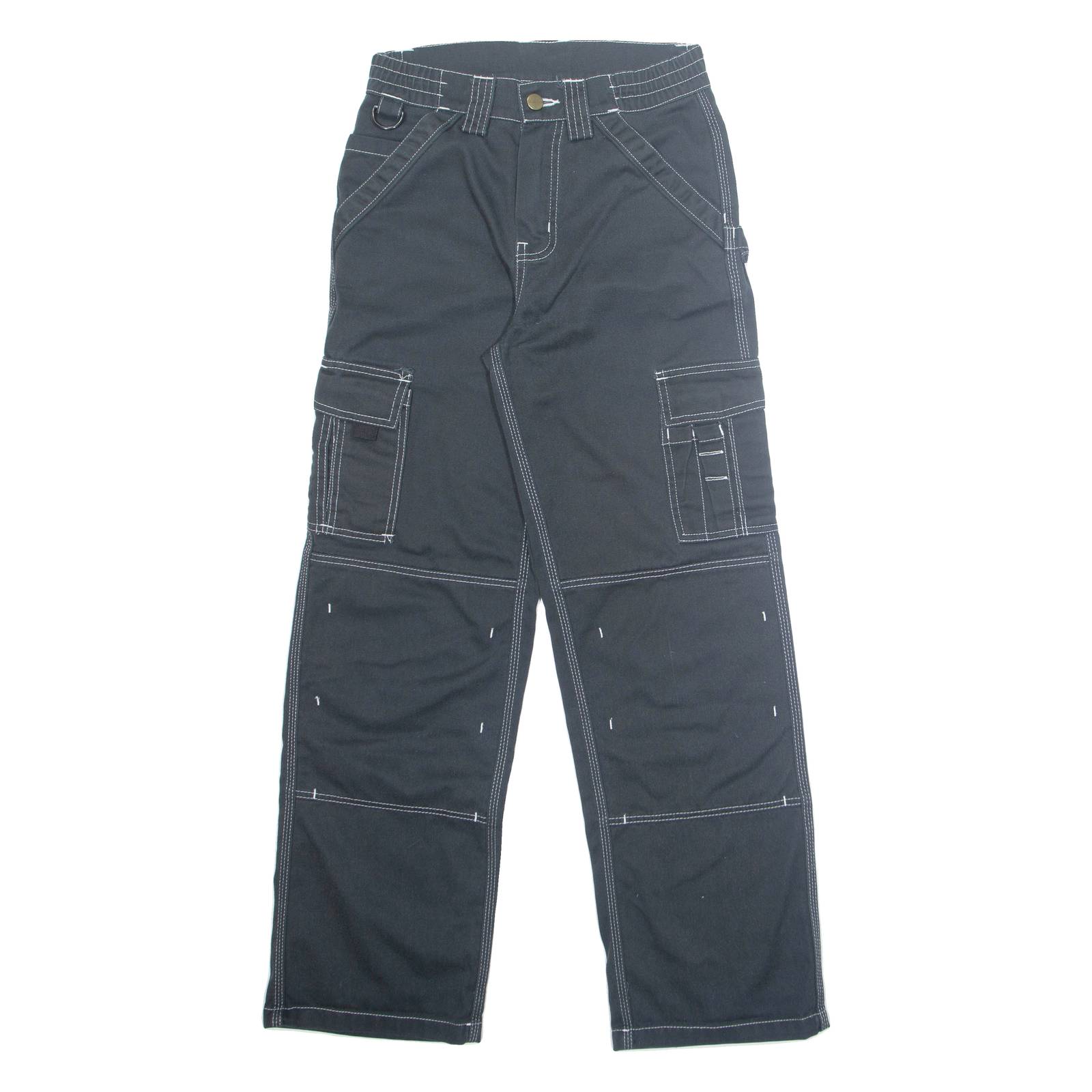 DICKIES Womens Trousers Black Regular Straight W26 L29