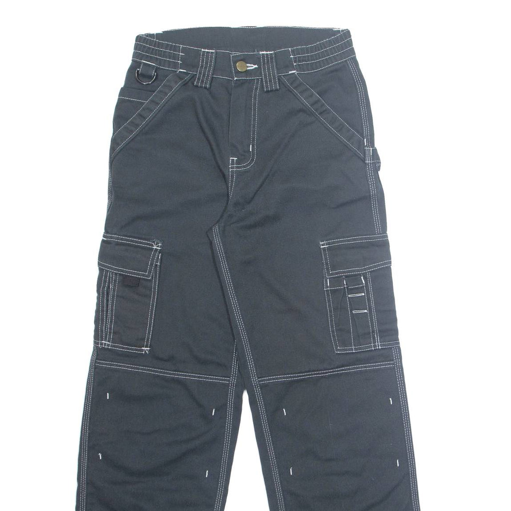 DICKIES Womens Trousers Black Regular Straight W26 L29