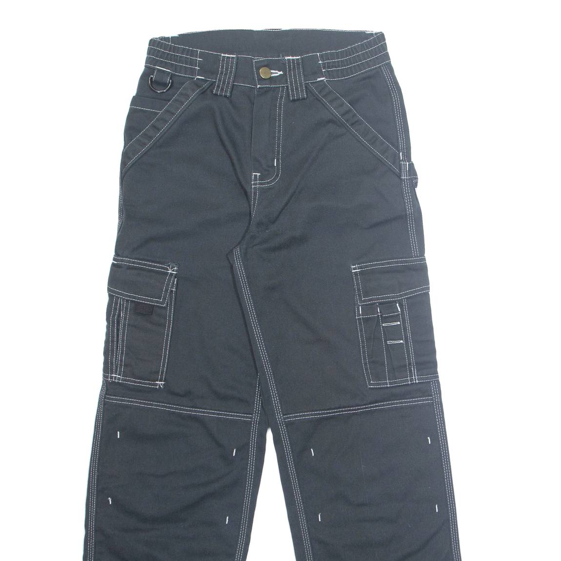 DICKIES Womens Trousers Black Regular Straight W26 L29