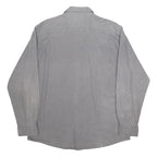 WRANGLER Mens Grey Cotton Blend Shirt XL Button Pocket Work Casual