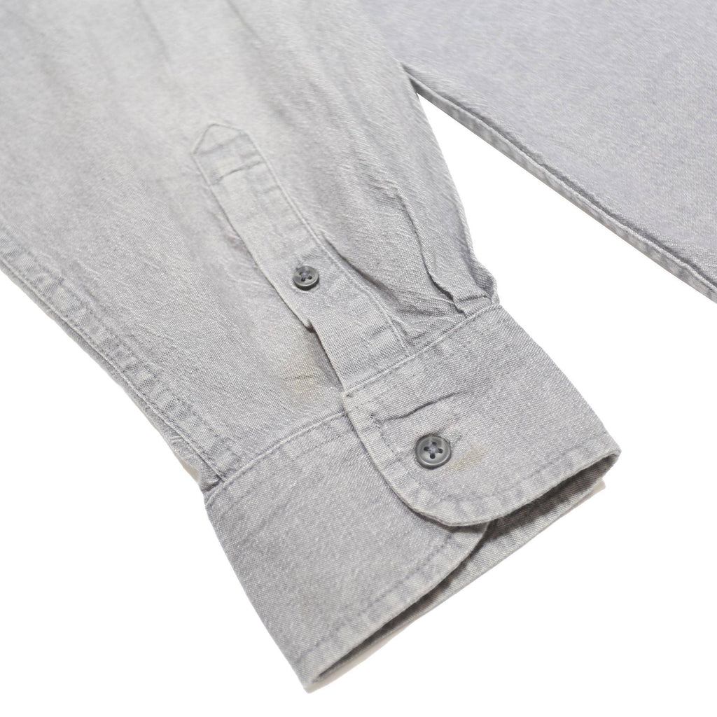 WRANGLER Mens Grey Cotton Blend Shirt XL Button Pocket Work Casual