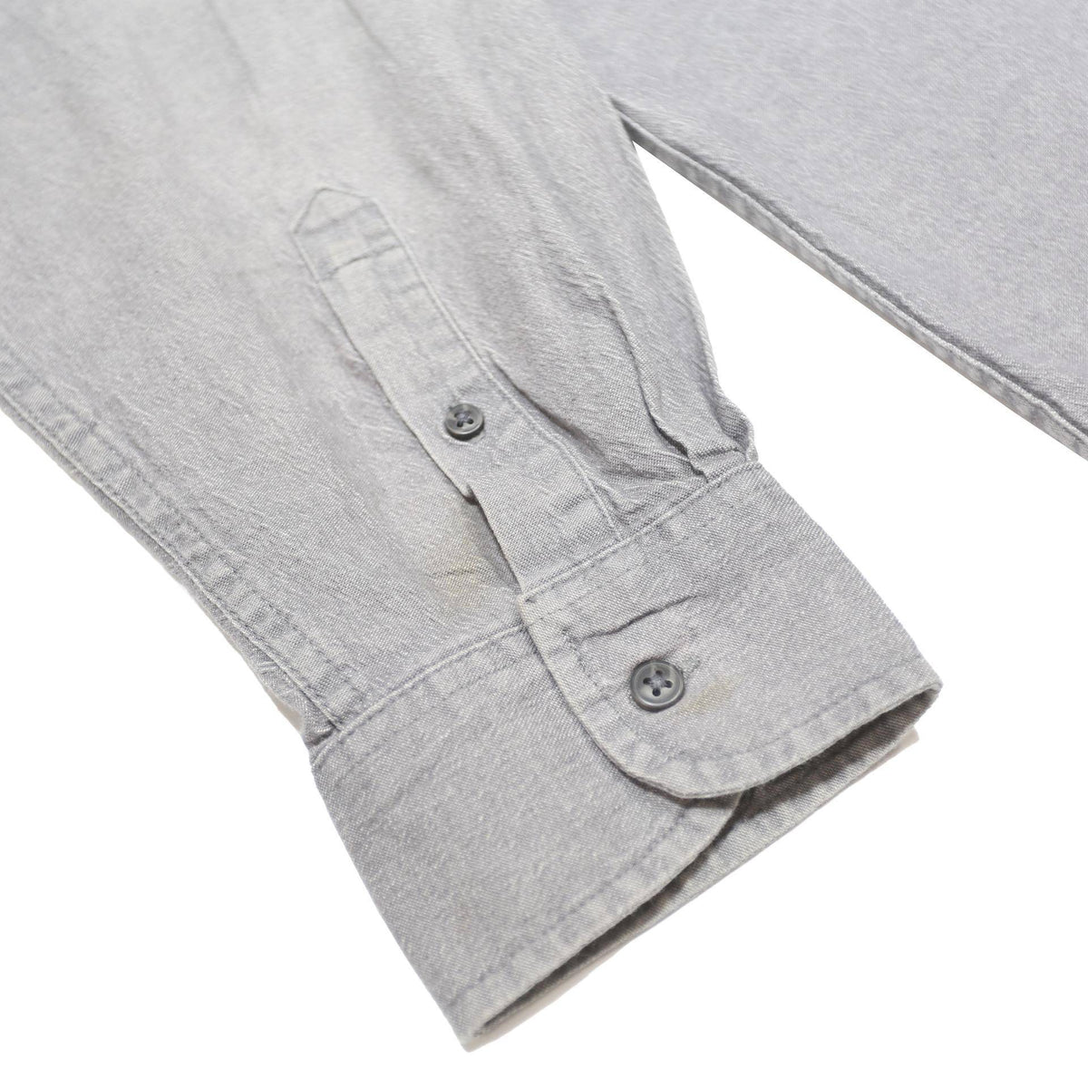 WRANGLER Mens Grey Cotton Blend Shirt XL Button Pocket Work Casual