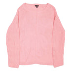 TALBOTS Womens Jumper Pink Tight Knit S