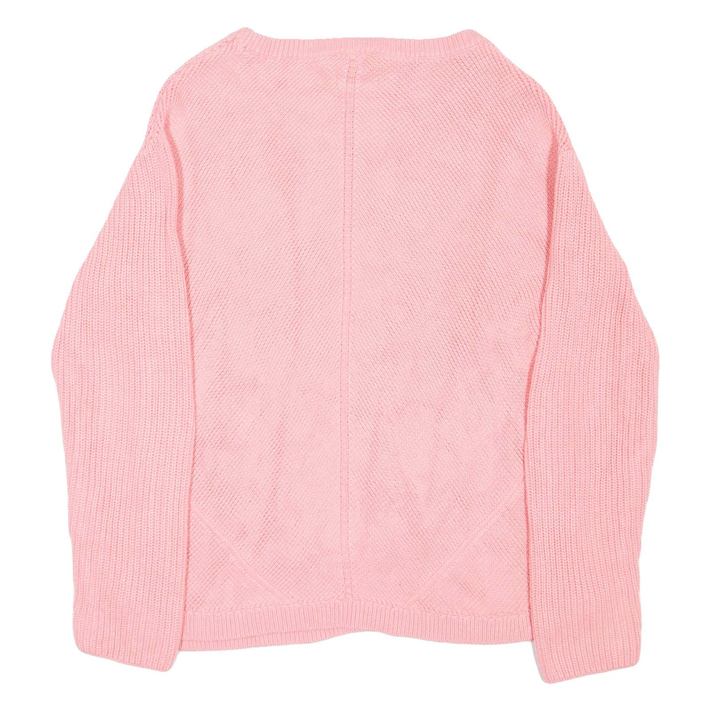TALBOTS Womens Jumper Pink Tight Knit S