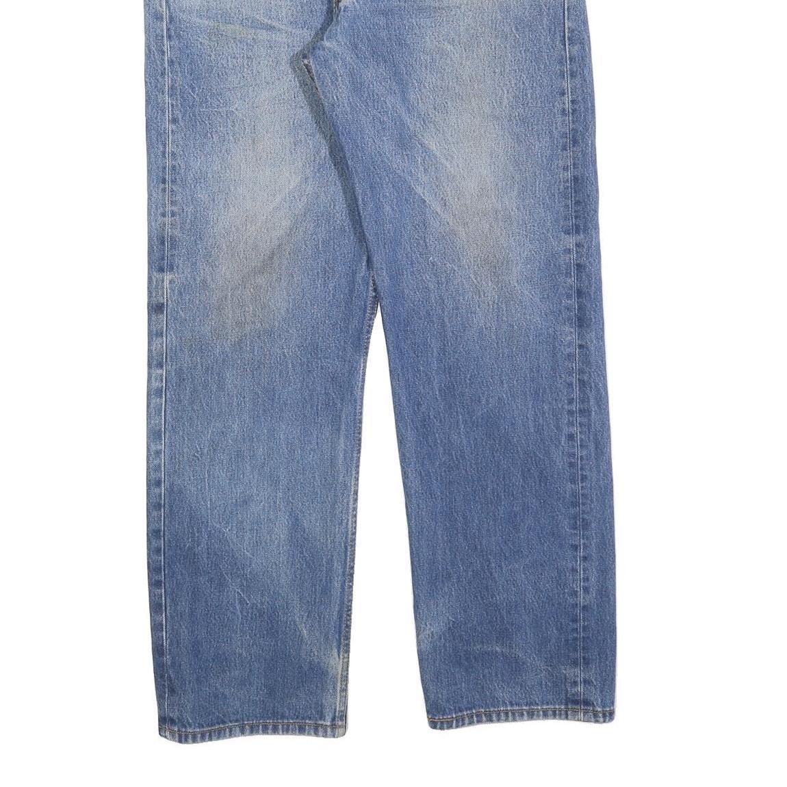 LEVI'S 501 Mens Jeans Blue Regular Straight Denim Medium W34 L30 Button Fly