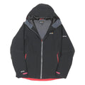 REGETTA Womens Black Outdoor Jacket UK 18 Polyester Blend Zip Hooded Pocket