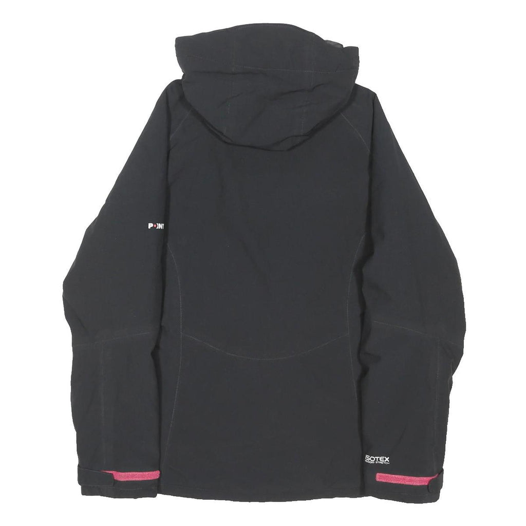 REGETTA Womens Black Outdoor Jacket UK 18 Polyester Blend Zip Hooded Pocket