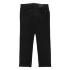 PIERRE CARDIN Mens Cotton Blend Black Regular Fit Straight Leg Trousers W34 L30