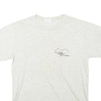 HANES Mens White Mt Hood Summer Ski Camps Graphic T-Shirt M Crew Neck Short