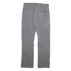 DICKIES Mens Jeans Grey Regular Straight Denim Medium W32 L30 Workwear Zip