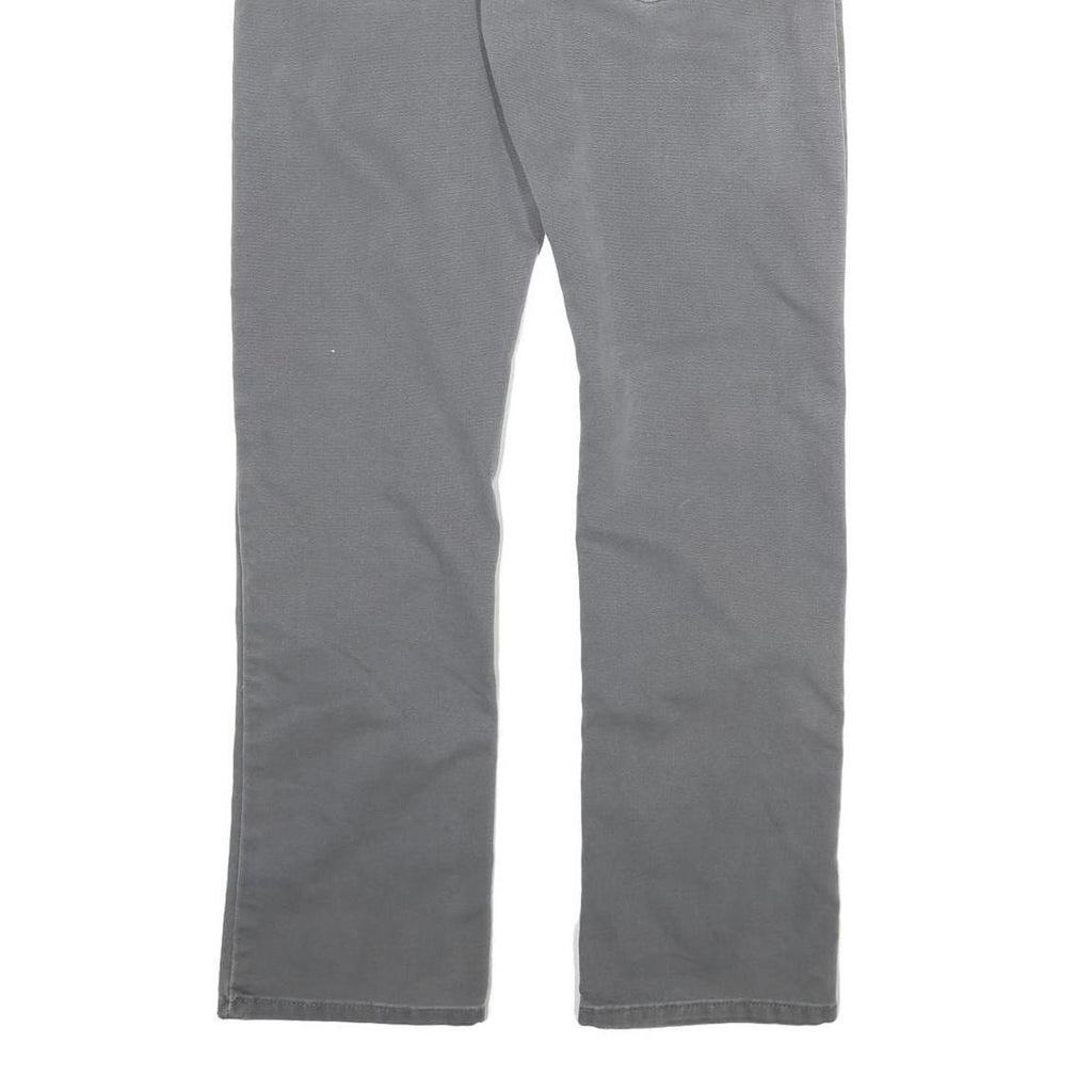 DICKIES Mens Jeans Grey Regular Straight Denim Medium W32 L30 Workwear Zip