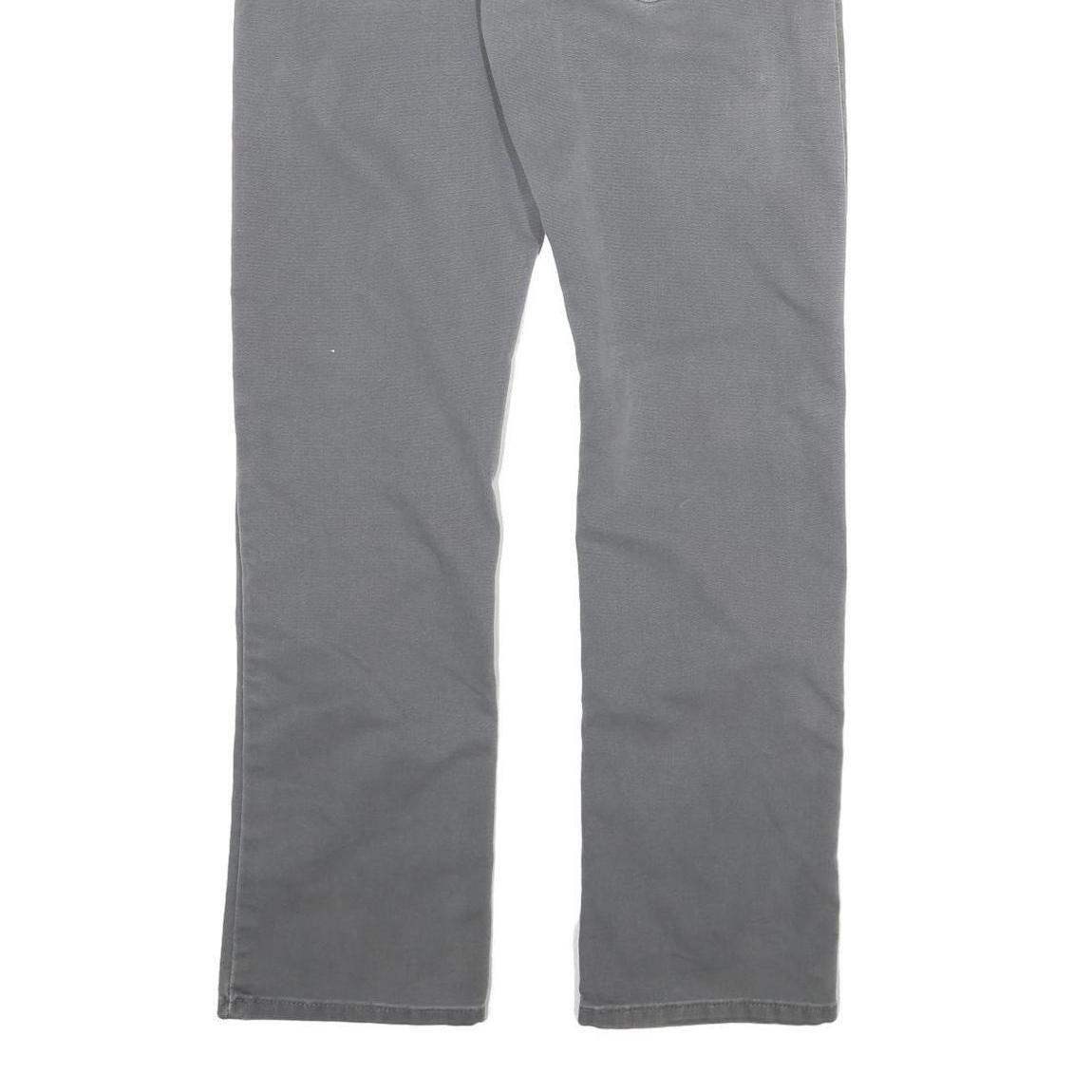 DICKIES Mens Jeans Grey Regular Straight Denim Medium W32 L30 Workwear Zip