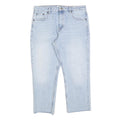 TOPSHOP Womens Regular Fit Straight Leg Denim Light Blue Cotton Blend Jeans W32