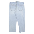 TOPSHOP Womens Regular Fit Straight Leg Denim Light Blue Cotton Blend Jeans W32