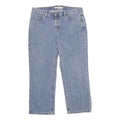 TOMMY HILFIGER Womens Blue Relaxed Straight Denim Cotton Stone Wash W32 L26