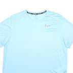 NIKE Mens Blue XL Short Sleeve Crew Neck Running T-Shirt Polyester Performance