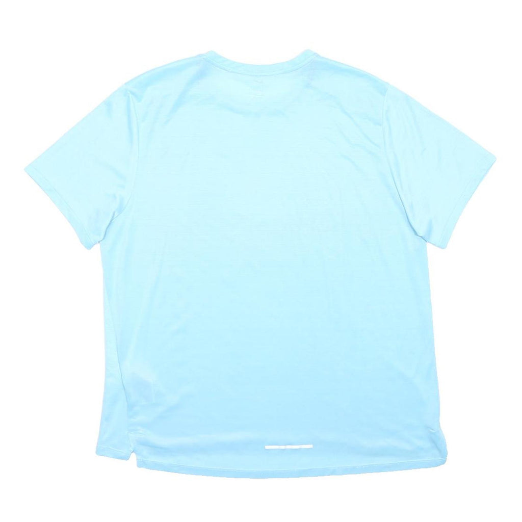 NIKE Mens Blue XL Short Sleeve Crew Neck Running T-Shirt Polyester Performance