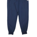 ADIDAS Mens Joggers Blue L W31 L30 Logo Casual Sportswear Regular Tapered Fit
