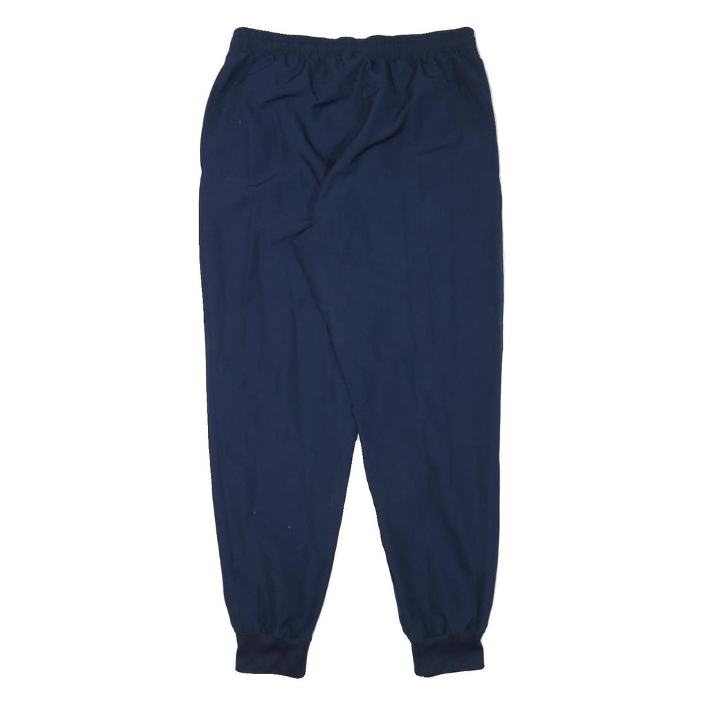 ADIDAS Mens Joggers Blue L W31 L30 Logo Casual Sportswear Regular Tapered Fit
