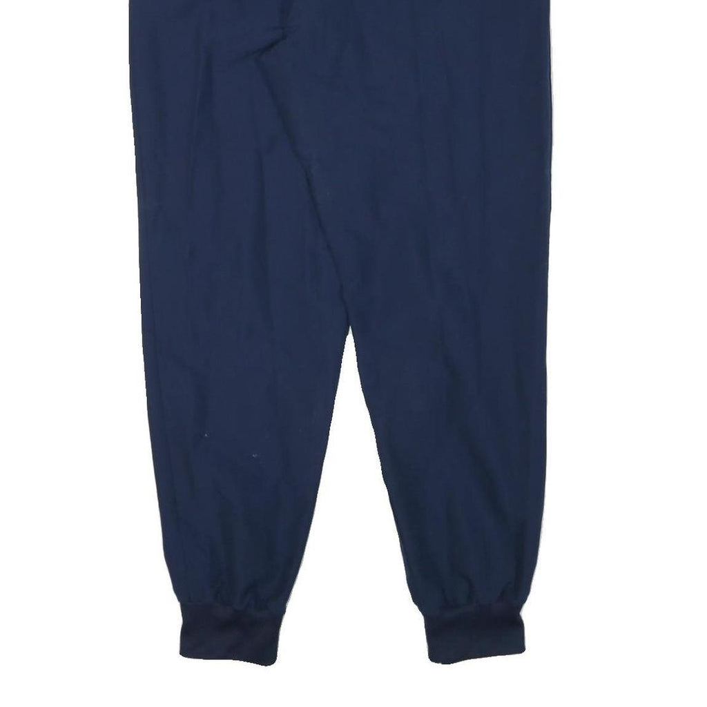 ADIDAS Mens Joggers Blue L W31 L30 Logo Casual Sportswear Regular Tapered Fit